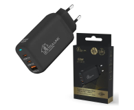 ExtraLink SMART LIFE GAN CHARGER 65W, 2xUSB-C+USB-A, BLACK, CHARESL02 - 1570042 - zdjęcie 1